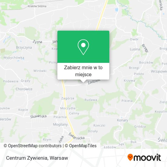 Mapa Centrum Zywienia