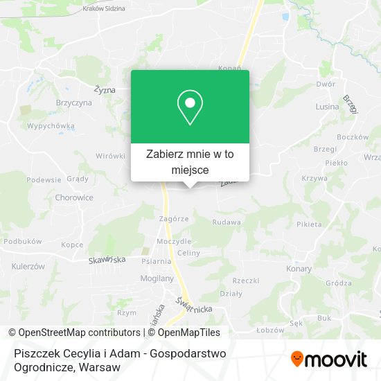 Mapa Piszczek Cecylia i Adam - Gospodarstwo Ogrodnicze