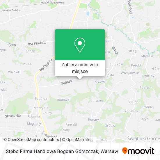 Mapa Stebo Firma Handlowa Bogdan Górszczak