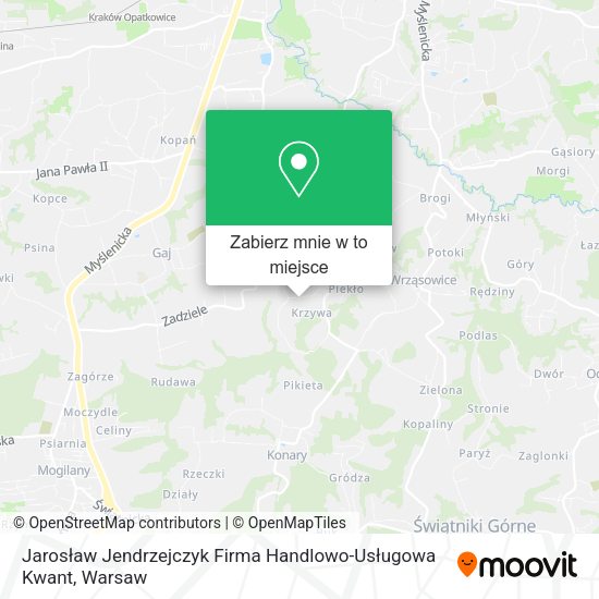 Mapa Jarosław Jendrzejczyk Firma Handlowo-Usługowa Kwant