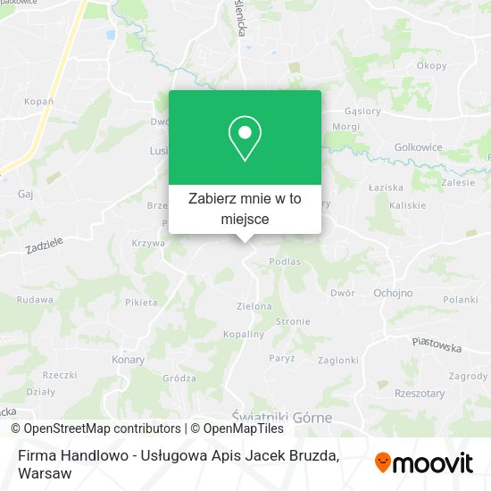 Mapa Firma Handlowo - Usługowa Apis Jacek Bruzda