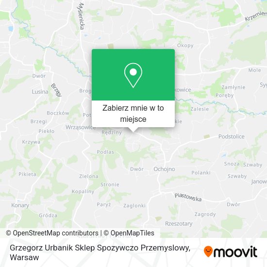 Mapa Grzegorz Urbanik Sklep Spozywczo Przemyslowy