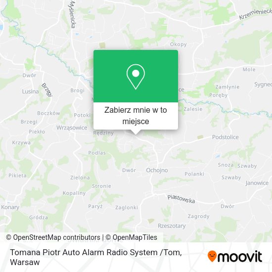 Mapa Tomana Piotr Auto Alarm Radio System /Tom