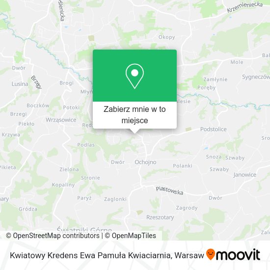 Mapa Kwiatowy Kredens Ewa Pamuła Kwiaciarnia