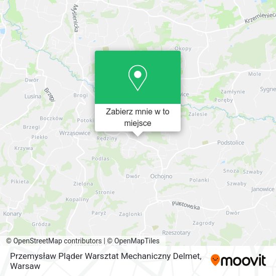 Mapa Przemysław Pląder Warsztat Mechaniczny Delmet