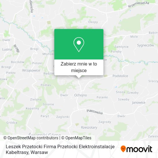 Mapa Leszek Przetocki Firma Przetocki Elektroinstalacje Kabeltrasy