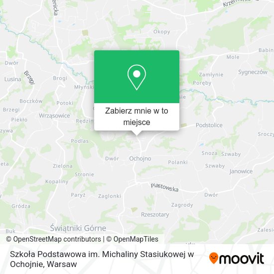 Mapa Szkoła Podstawowa im. Michaliny Stasiukowej w Ochojnie