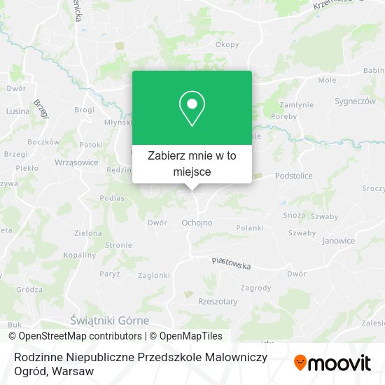 Mapa Rodzinne Niepubliczne Przedszkole Malowniczy Ogród