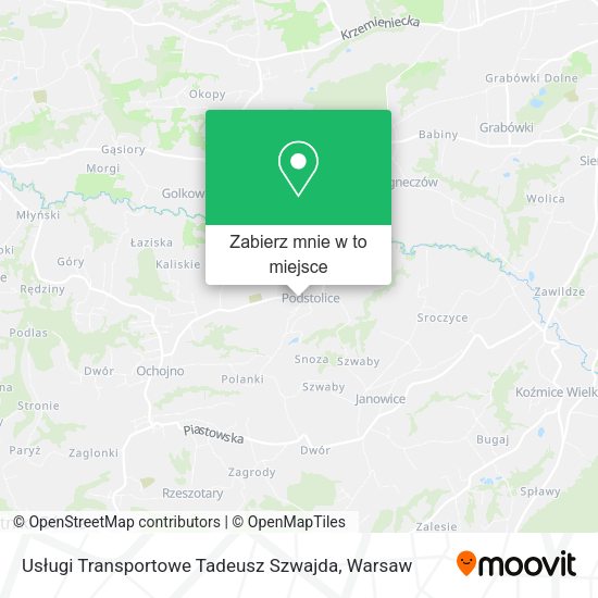 Mapa Usługi Transportowe Tadeusz Szwajda