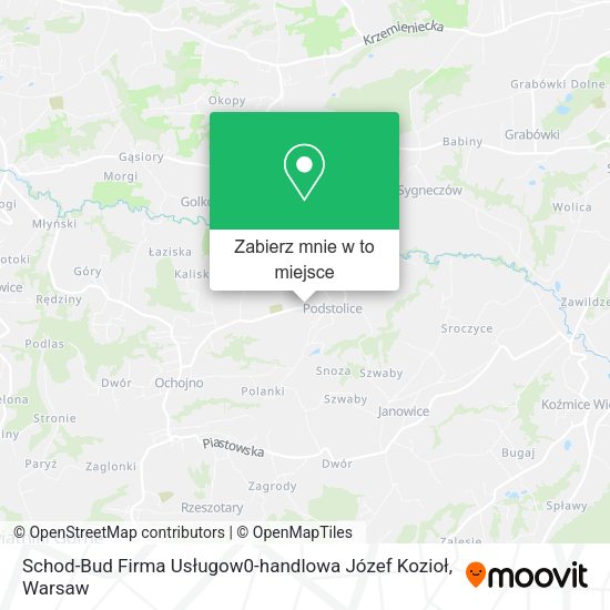 Mapa Schod-Bud Firma Usługow0-handlowa Józef Kozioł