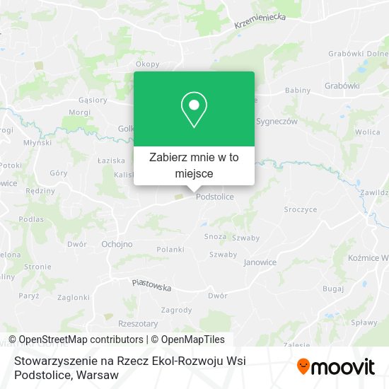 Mapa Stowarzyszenie na Rzecz Ekol-Rozwoju Wsi Podstolice