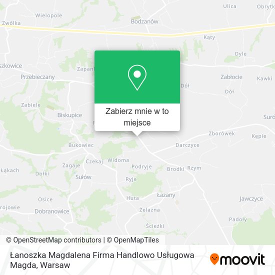 Mapa Łanoszka Magdalena Firma Handlowo Usługowa Magda