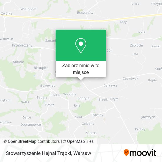 Mapa Stowarzyszenie Hejnał Trąbki