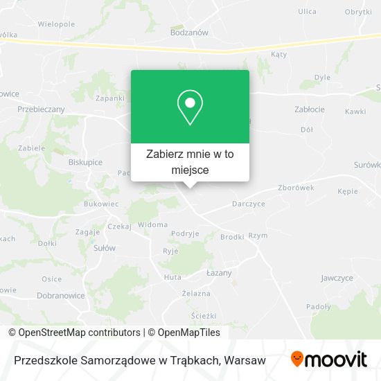 Mapa Przedszkole Samorządowe w Trąbkach