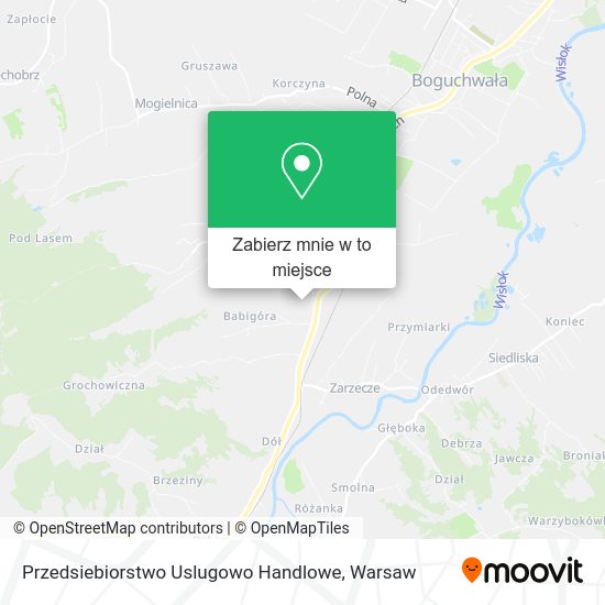 Mapa Przedsiebiorstwo Uslugowo Handlowe