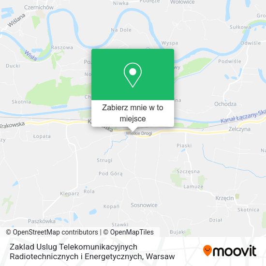 Mapa Zaklad Uslug Telekomunikacyjnych Radiotechnicznych i Energetycznych
