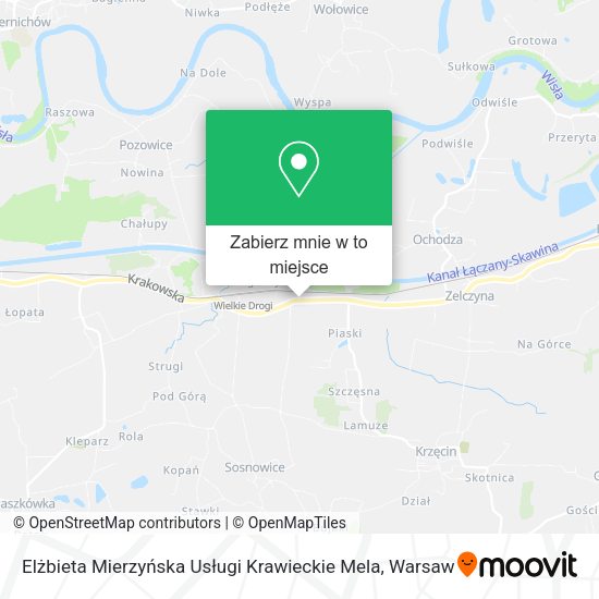 Mapa Elżbieta Mierzyńska Usługi Krawieckie Mela