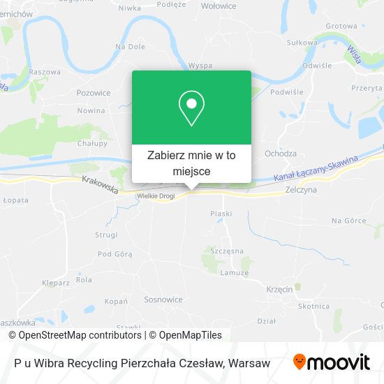 Mapa P u Wibra Recycling Pierzchała Czesław