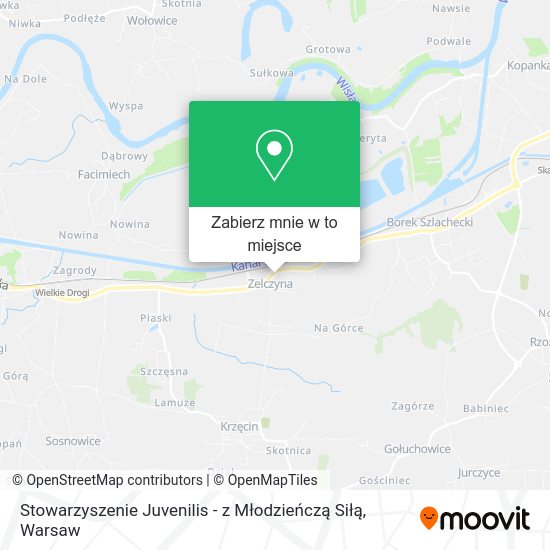 Mapa Stowarzyszenie Juvenilis - z Młodzieńczą Siłą