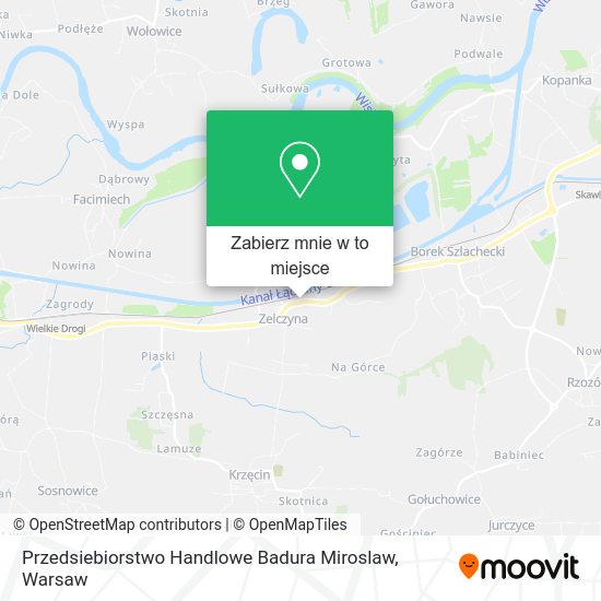 Mapa Przedsiebiorstwo Handlowe Badura Miroslaw