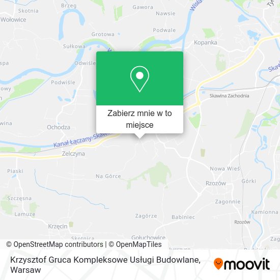 Mapa Krzysztof Gruca Kompleksowe Usługi Budowlane