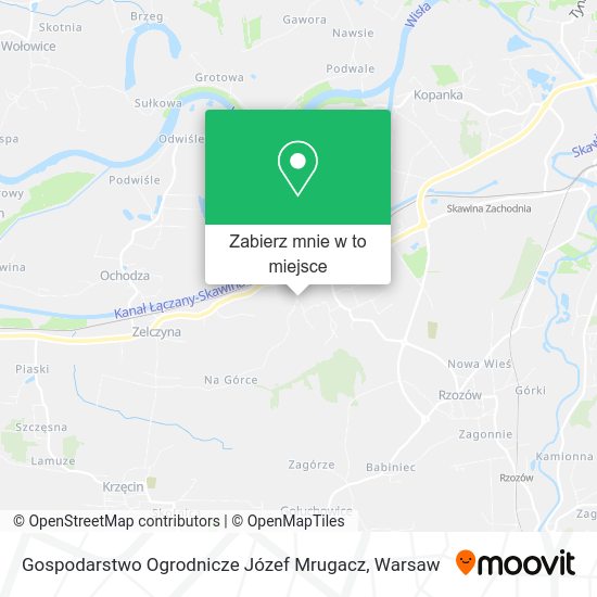 Mapa Gospodarstwo Ogrodnicze Józef Mrugacz