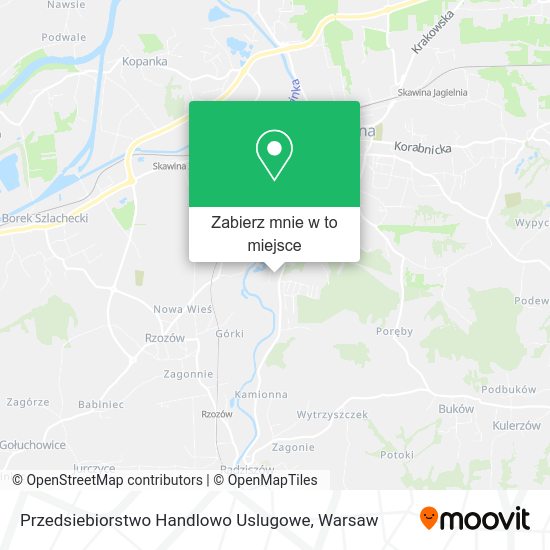 Mapa Przedsiebiorstwo Handlowo Uslugowe