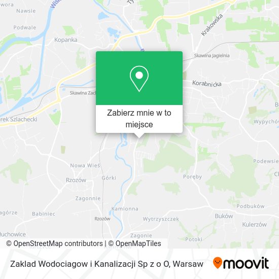 Mapa Zaklad Wodociagow i Kanalizacji Sp z o O