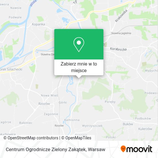 Mapa Centrum Ogrodnicze Zielony Zakątek