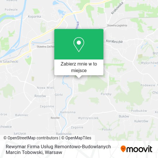 Mapa Rewymar Firma Usług Remontowo-Budowlanych Marcin Tobowski