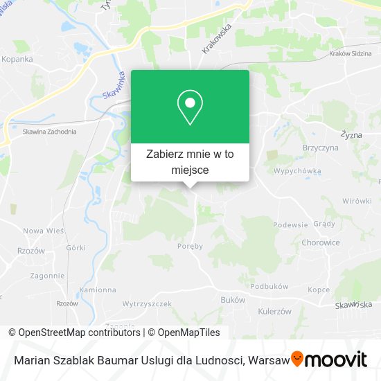 Mapa Marian Szablak Baumar Uslugi dla Ludnosci