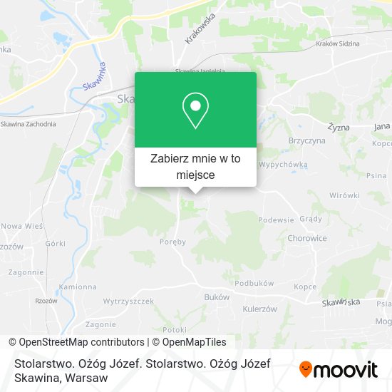 Mapa Stolarstwo. Ożóg Józef. Stolarstwo. Ożóg Józef Skawina