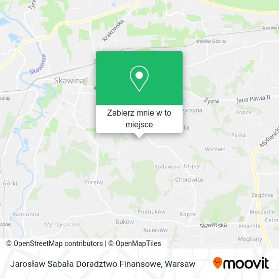 Mapa Jarosław Sabała Doradztwo Finansowe