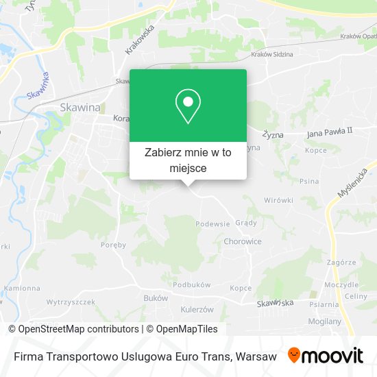 Mapa Firma Transportowo Uslugowa Euro Trans