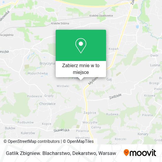 Mapa Gatlik Zbigniew. Blacharstwo, Dekarstwo