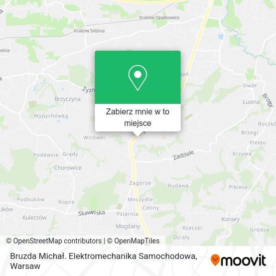 Mapa Bruzda Michał. Elektromechanika Samochodowa