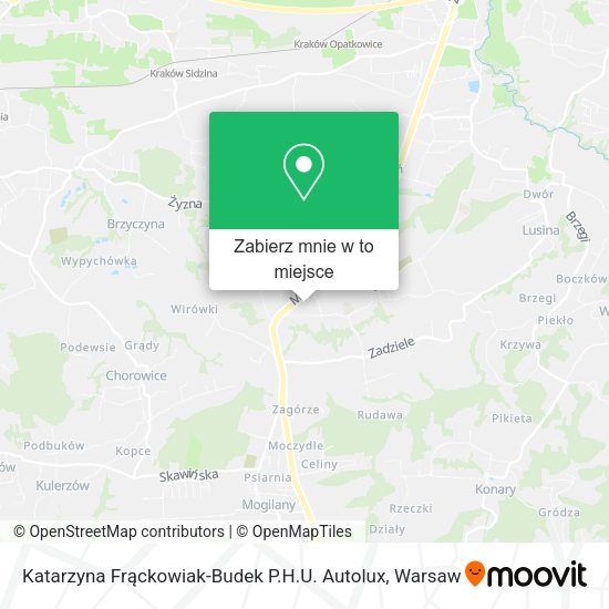 Mapa Katarzyna Frąckowiak-Budek P.H.U. Autolux