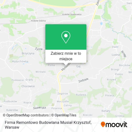 Mapa Firma Remontowo Budowlana Musiał Krzysztof