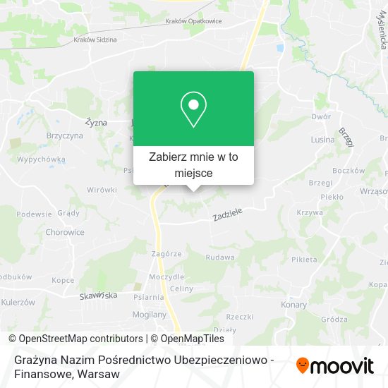 Mapa Grażyna Nazim Pośrednictwo Ubezpieczeniowo - Finansowe