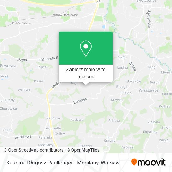 Mapa Karolina Długosz Paullonger - Mogilany