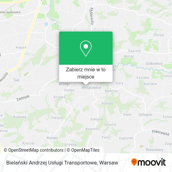 Mapa Bielański Andrzej Usługi Transportowe