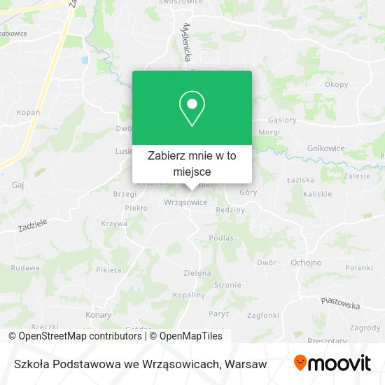 Mapa Szkoła Podstawowa we Wrząsowicach