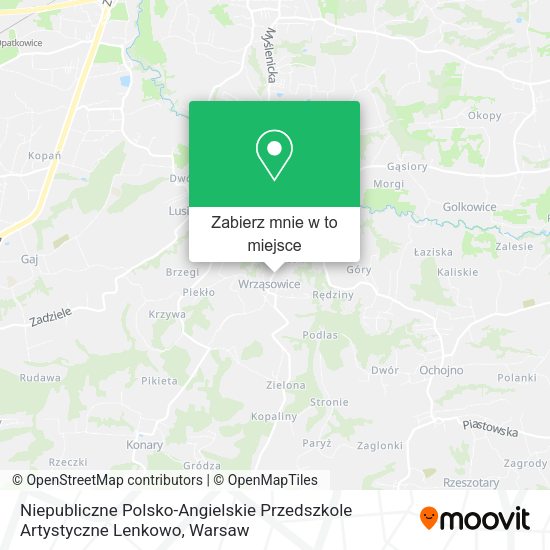 Mapa Niepubliczne Polsko-Angielskie Przedszkole Artystyczne Lenkowo