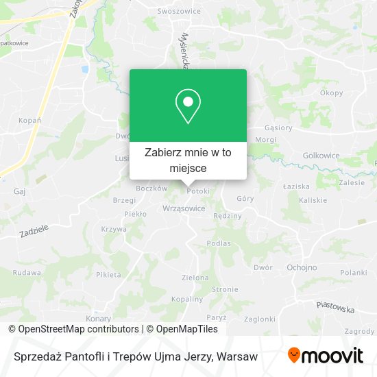 Mapa Sprzedaż Pantofli i Trepów Ujma Jerzy