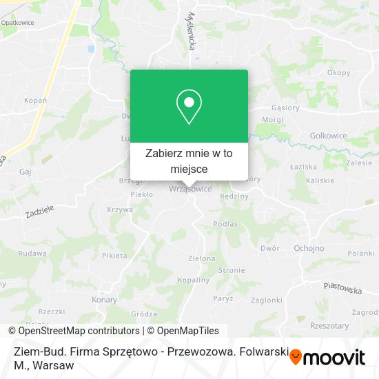 Mapa Ziem-Bud. Firma Sprzętowo - Przewozowa. Folwarski M.