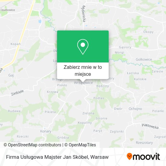 Mapa Firma Usługowa Majster Jan Skóbel