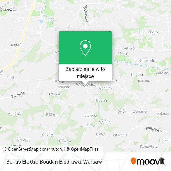 Mapa Bokas Elektro Bogdan Biedrawa