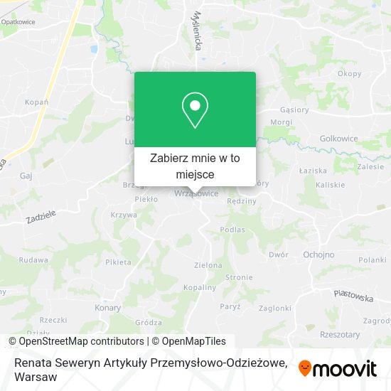 Mapa Renata Seweryn Artykuły Przemysłowo-Odzieżowe