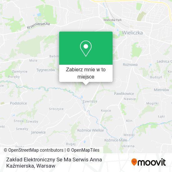 Mapa Zakład Elektroniczny Se Ma Serwis Anna Kaźmierska