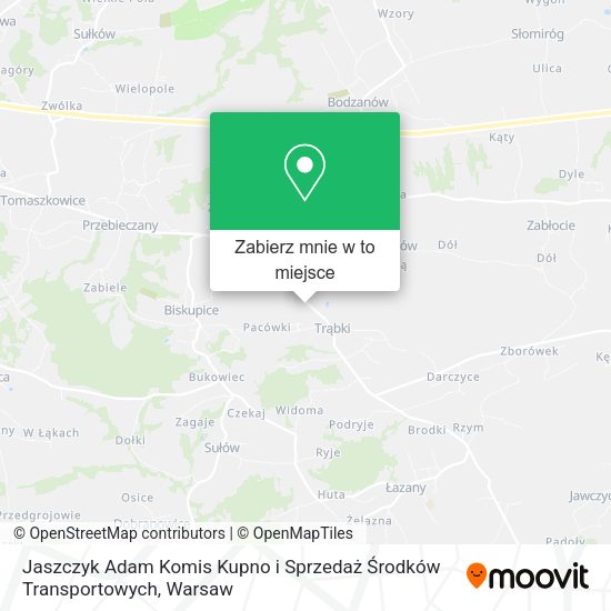 Mapa Jaszczyk Adam Komis Kupno i Sprzedaż Środków Transportowych